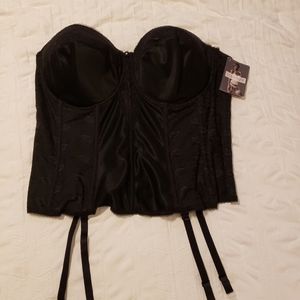 Dominique Black Lace Bustier